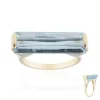 AAA-Brasilianischer Aquamarin-Goldring (de Melo)