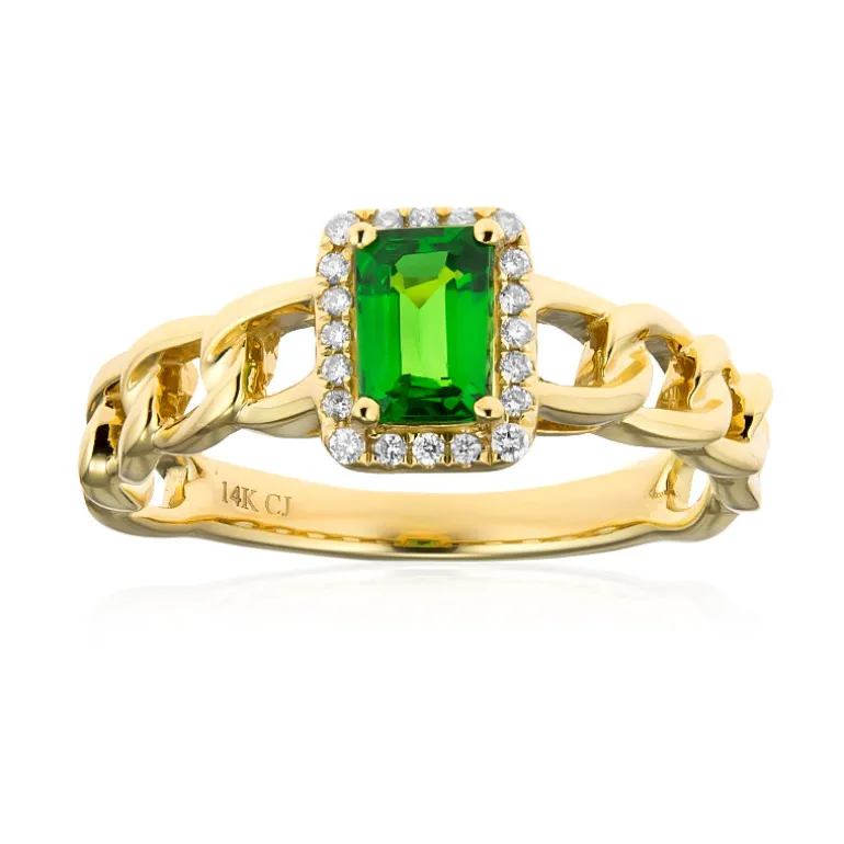 AAA-Kenianischer Tsavorit-Goldring (CIRARI)