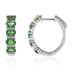 AAA-Kenianischer Tsavorit-Goldohrringe (CIRARI)