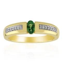 AAA-Kenianischer Tsavorit-Goldring