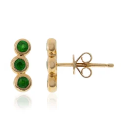 AAA-Kenianischer Tsavorit-Goldohrringe (CIRARI)