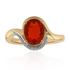 AAA-Mexikanischer Feueropal-Goldring