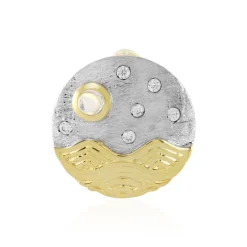 AAA-Regenbogen-Mondstein-Silberanhänger