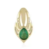 AAA-Sambia-Smaragd-Goldanhänger (de Melo)