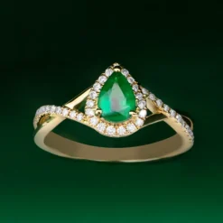 AAA-Sambia-Smaragd-Goldring