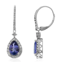 AAA-Tansanit-Goldohrringe (CIRARI)