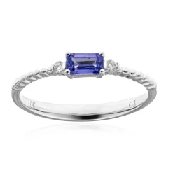 AAA-Tansanit-Goldring