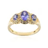 AAA-Tansanit-Goldring
