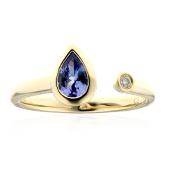 AAA-Tansanit-Goldring