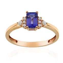 AAA-Tansanit-Goldring