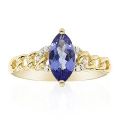 AAA-Tansanit-Goldring (CIRARI)