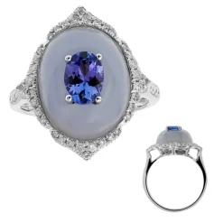 AAA-Tansanit-Goldring (CIRARI)