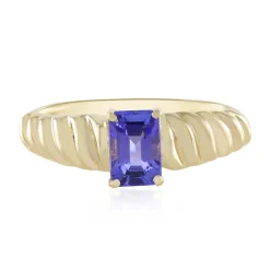 AAA-Tansanit-Goldring (de Melo)