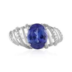 AAA-Tansanit-Goldring (de Melo)