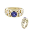 AAA-Tansanit-Goldring (de Melo)