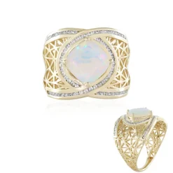 AAA-Welo-Opal-Goldring (Ornaments by de Melo)