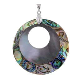 Abalone-Muschel-Silberanhänger