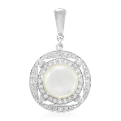 Abalone-Muschel-Silberanhänger