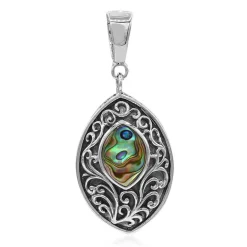 Abalone-Muschel-Silberanhänger (Art of Nature)