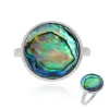 Abalone-Muschel-Silberring