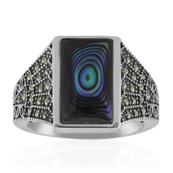 Abalone-Muschel-Silberring (Annette classic)