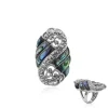 Abalone-Muschel-Silberring (Art of Nature)