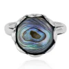 Abalone-Muschel-Silberring (Art of Nature)