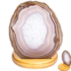 Achat-Untersetzer mit Teelichthalter (Lapis Vitalis)