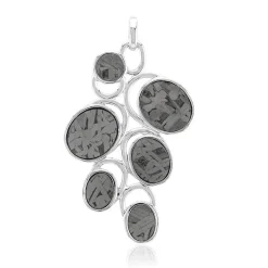 Aletai-Meteorit-Silberanhänger