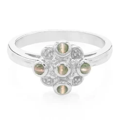 Alexandrit-Katzenauge-Silberring