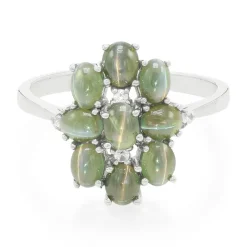 Alexandrit-Katzenauge-Silberring