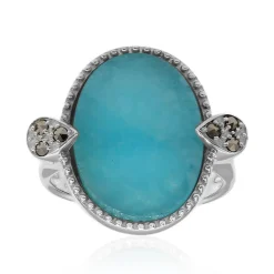 Amazonit-Silberring (Annette classic)