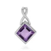 Amethyst-Silberanhänger