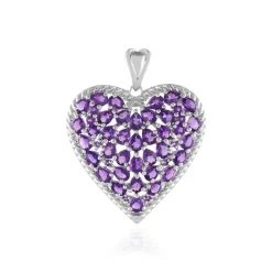 Amethyst-Silberanhänger