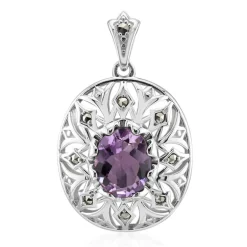 Amethyst-Silberanhänger (Annette classic)