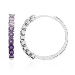 Amethyst-Silberohrringe