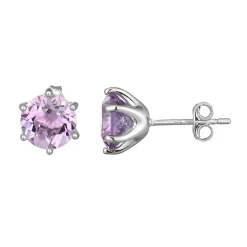 Amethyst-Silberohrringe