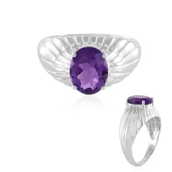 Amethyst-Silberring