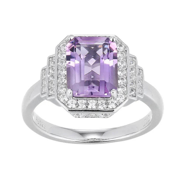 Amethyst-Silberring