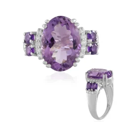 Amethyst-Silberring