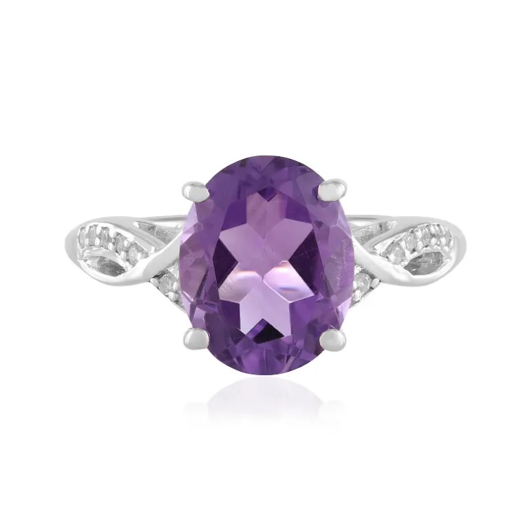 Amethyst-Silberring