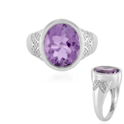 Amethyst-Silberring