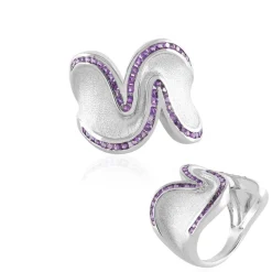 Amethyst-Silberring (de Melo)