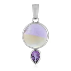 Ametrin-Silberanhänger