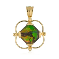 Ammolith-Silberanhänger