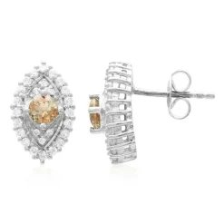 Andalusit-Silberohrringe