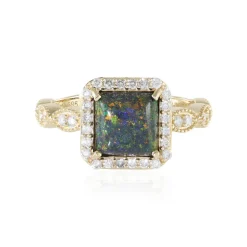 Andamooka-Matrix-Opal-Goldring (AMAYANI)