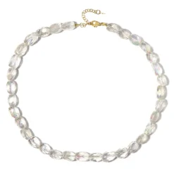 Angel Aura-Quarz-Silberhalskette