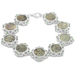 Antikes Witwen-Scherflein-Silberarmband