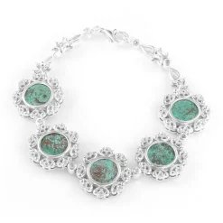 Antikes Witwen-Scherflein-Silberarmband